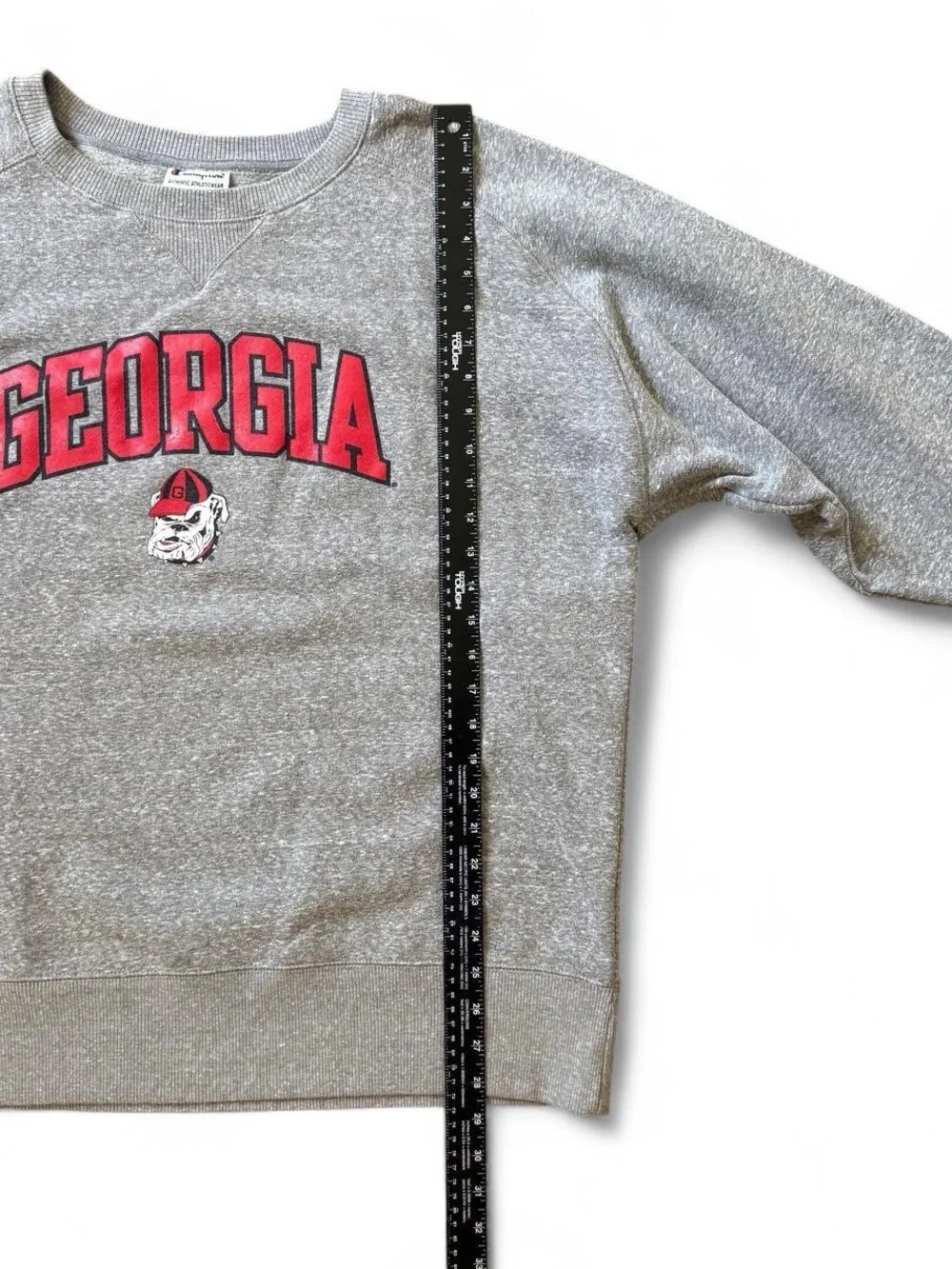Champion Georgia Bulldogs Crewneck Sweatshirt Red Graphic NCAA Men’s Size 2XL